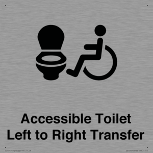 Accessible Toilet with Left to Right Transfer